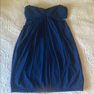 Fun and flirty strapless dress blue BCBG dress